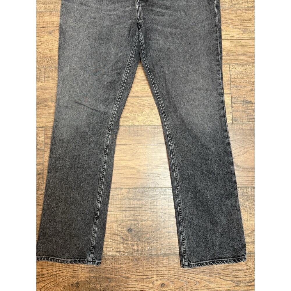 AGOLDE Jeans 32 Freya Black Hoax High Rise Slim Straight Organic Denim Made USA - Picture 4 of 9